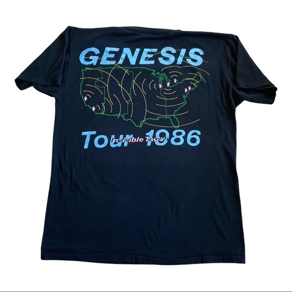 VINTAGE 1986 GENESIS INVISIBLE TOUCH TOUR shirt.  Single stitch. - Picture 2 of 5